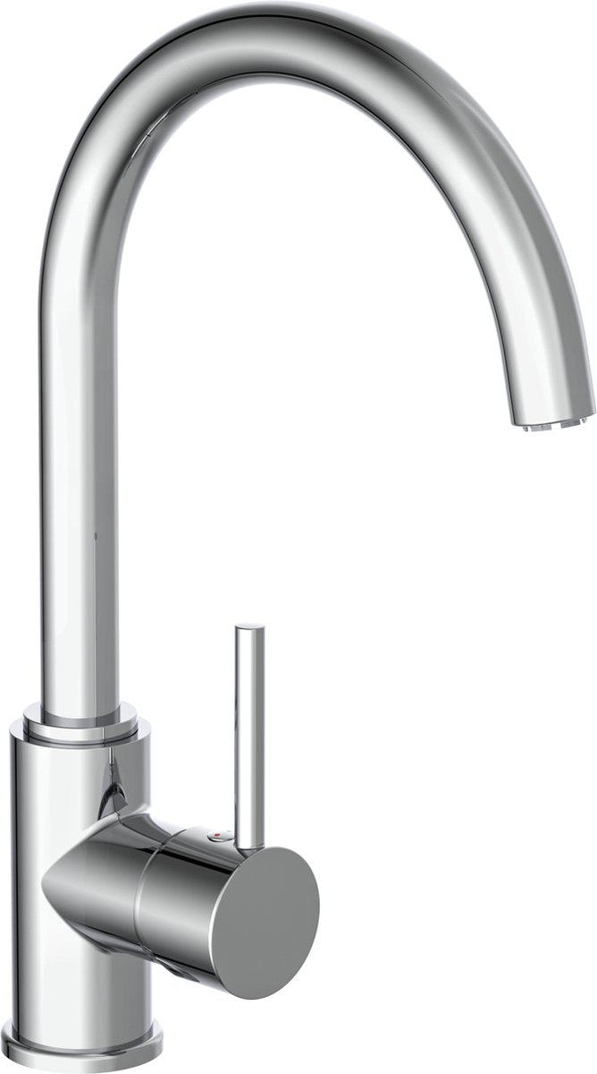 Schütte One-Button Mixer avec bec rond High Round Casalla Chrome -Colored