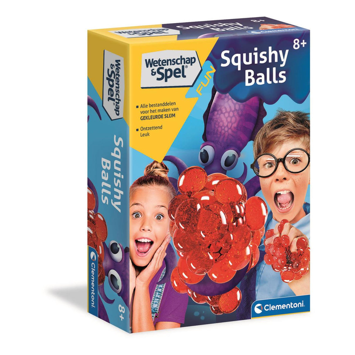 Clementoni jeu scientifique amusant - balles spongieuses, laboratoire scientifique, kit d'expérimentation pour enfants, à partir de 8 ans, 66950