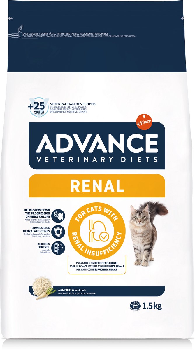 Advance Veterinary Diet Chat - Rénal - Nourriture pour chat - 1,5 kg