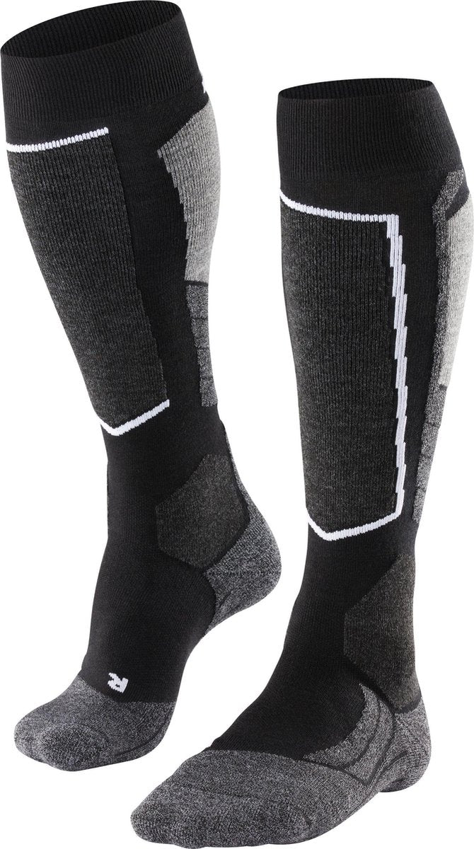 Falke sk2 chaussettes de ski chaudes et épaisses en laine fonctionnelle pour femme noir - taille 35-36