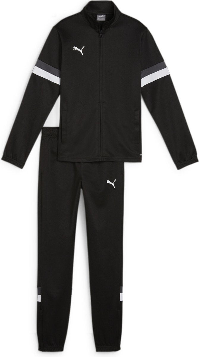 Survêtement unisexe Puma teamrise tracksuit jr - noir- noir