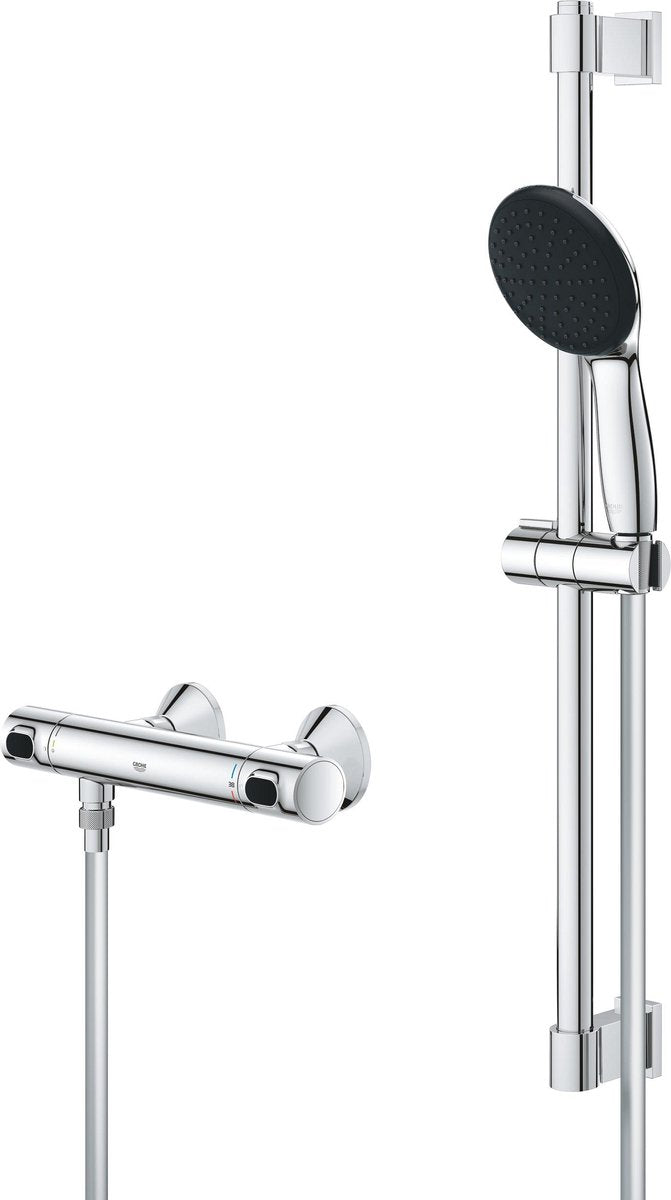 Ensemble de douche Grohe Quickfix Precision Flow - économie d'eau - chrome