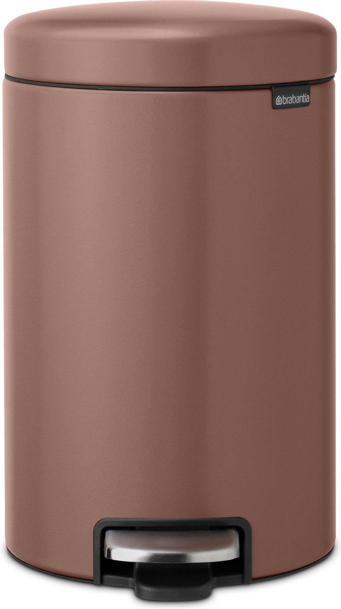 Poubelle Brabantia newicon - 12 litres - taupe satiné