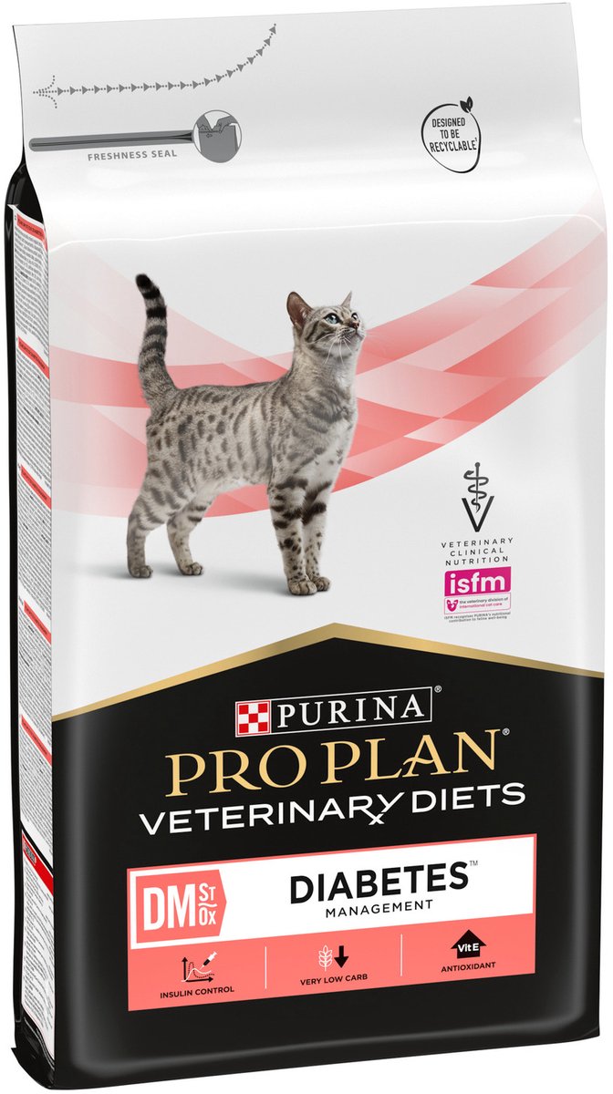 Pro Plan Veterinary Diets Feline Dm Diabetes Management - Nourriture pour chat - 5 kg