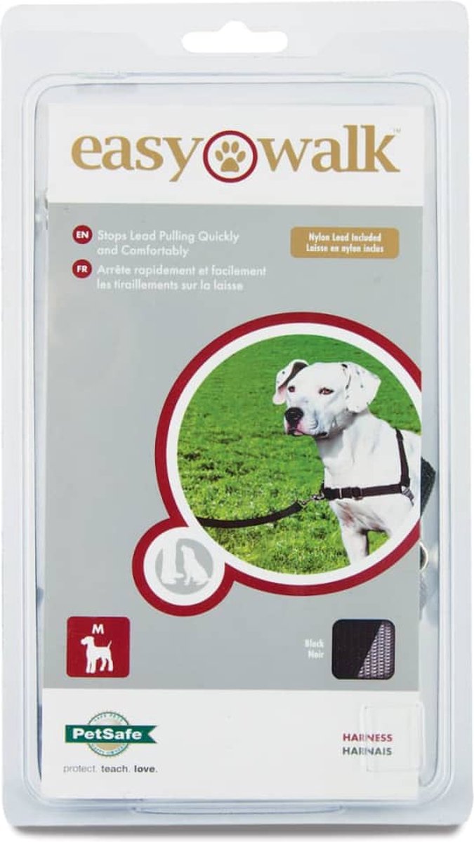 Petsafe easy walk® - harnais pour chien - noir - l - 66-91 cm