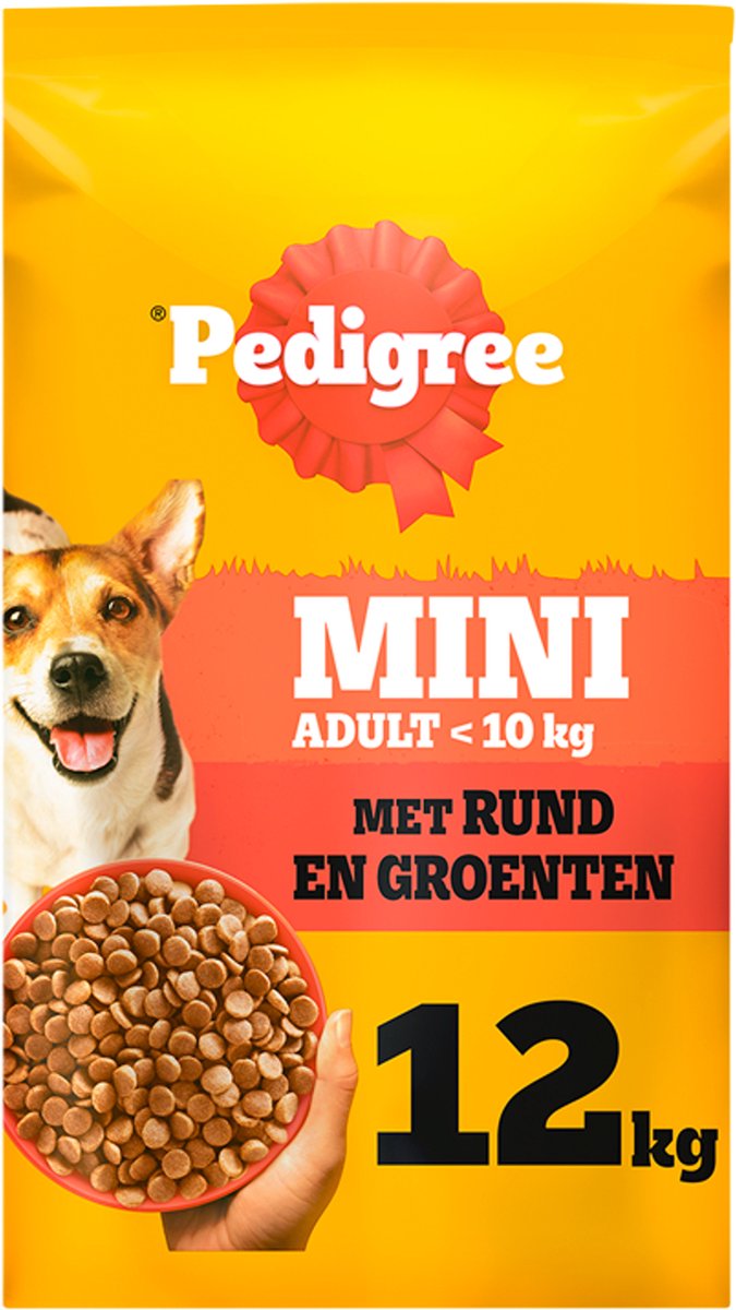Nourriture pour chien Pedigree - adulte mini - boeuf et légumes - 12kg