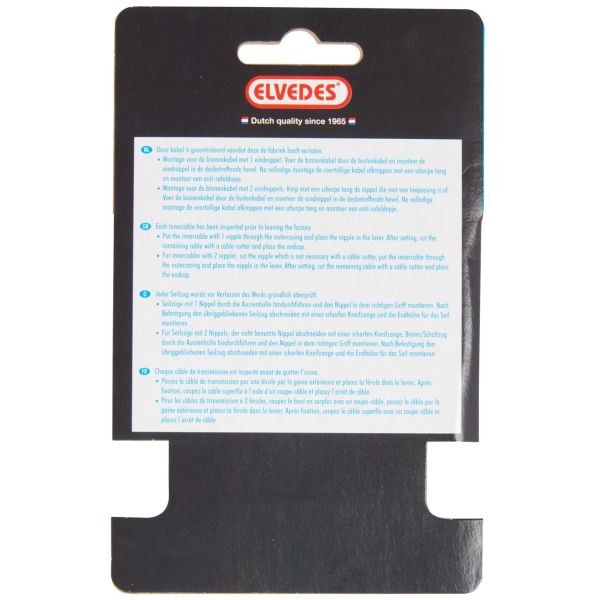 Engrenage Câble intérieur en acier inoxydable 2 mamelons 3 mètres 6451 72RVS 3M