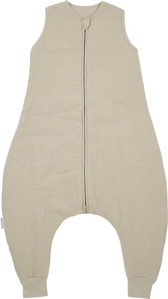 Meyco baby uni baby winter sleep salopette pull - hydrophile prélavé - sable - 92 cm - 2,0 tog