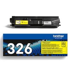 Cartouche toner brother tn326y jaune 3500 pages