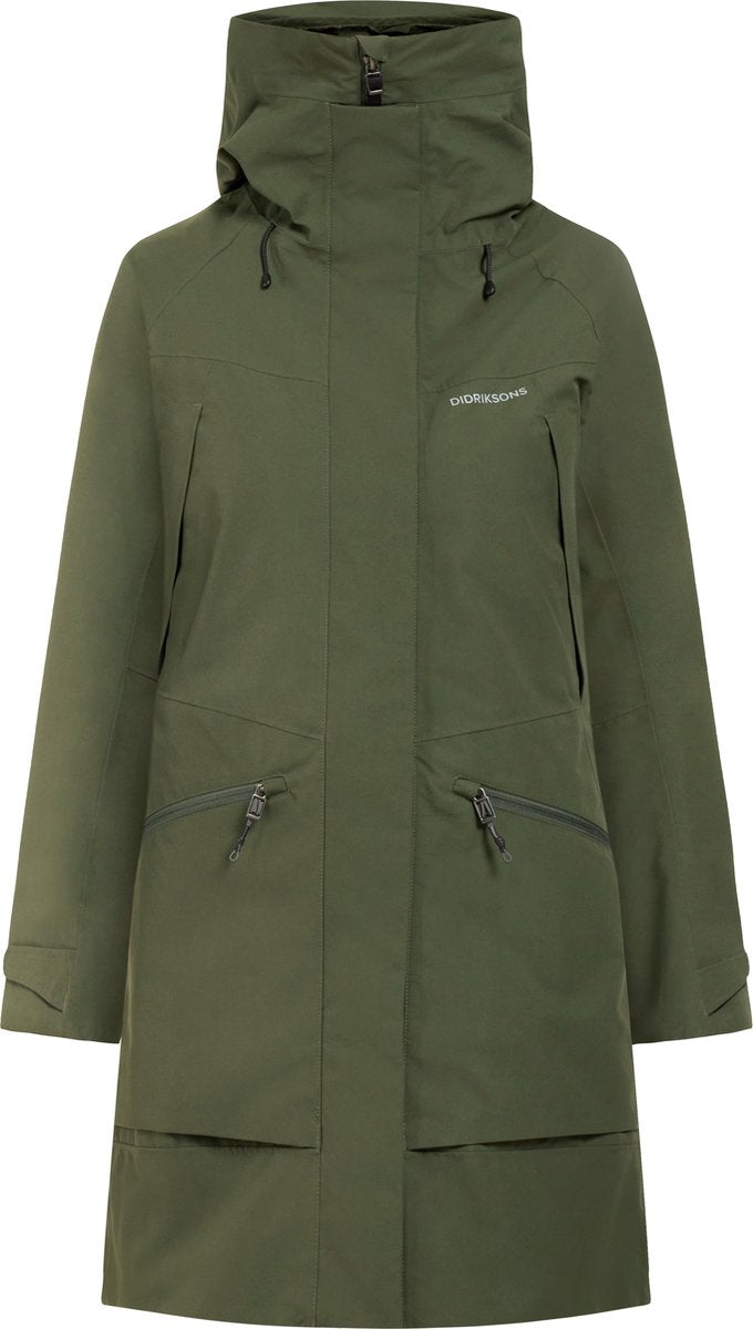 Didriksons veste outdoor femme ilma wns parka 8 - vert foncé