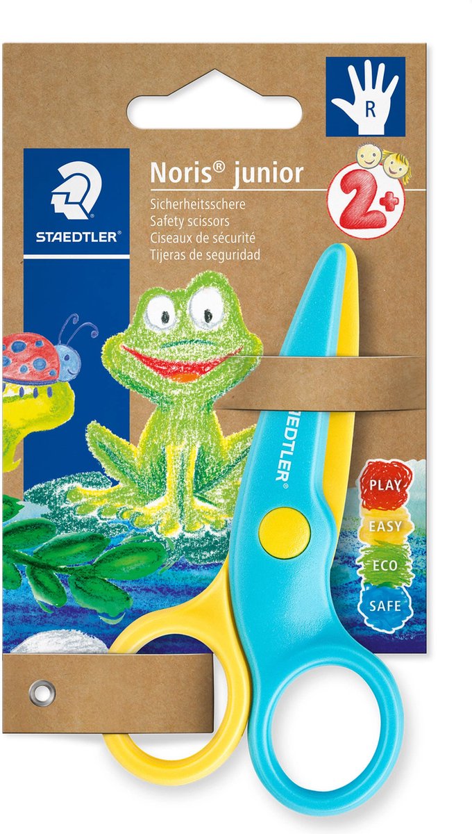 Ciseaux pour enfants Staedtler - ciseaux en plastique sûrs - 10 cm - légers - droitier