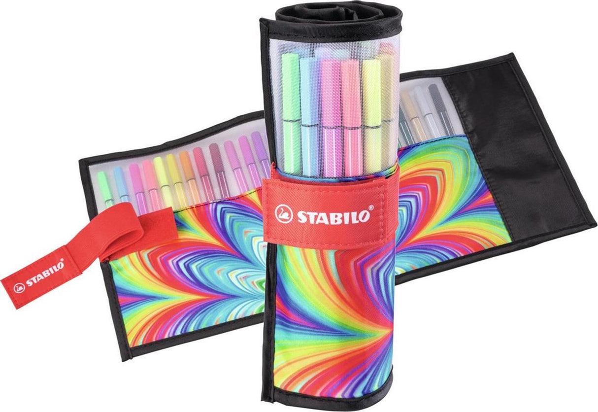 Stylo Stabilo 68, jeu de rouleaux de 25 couleurs