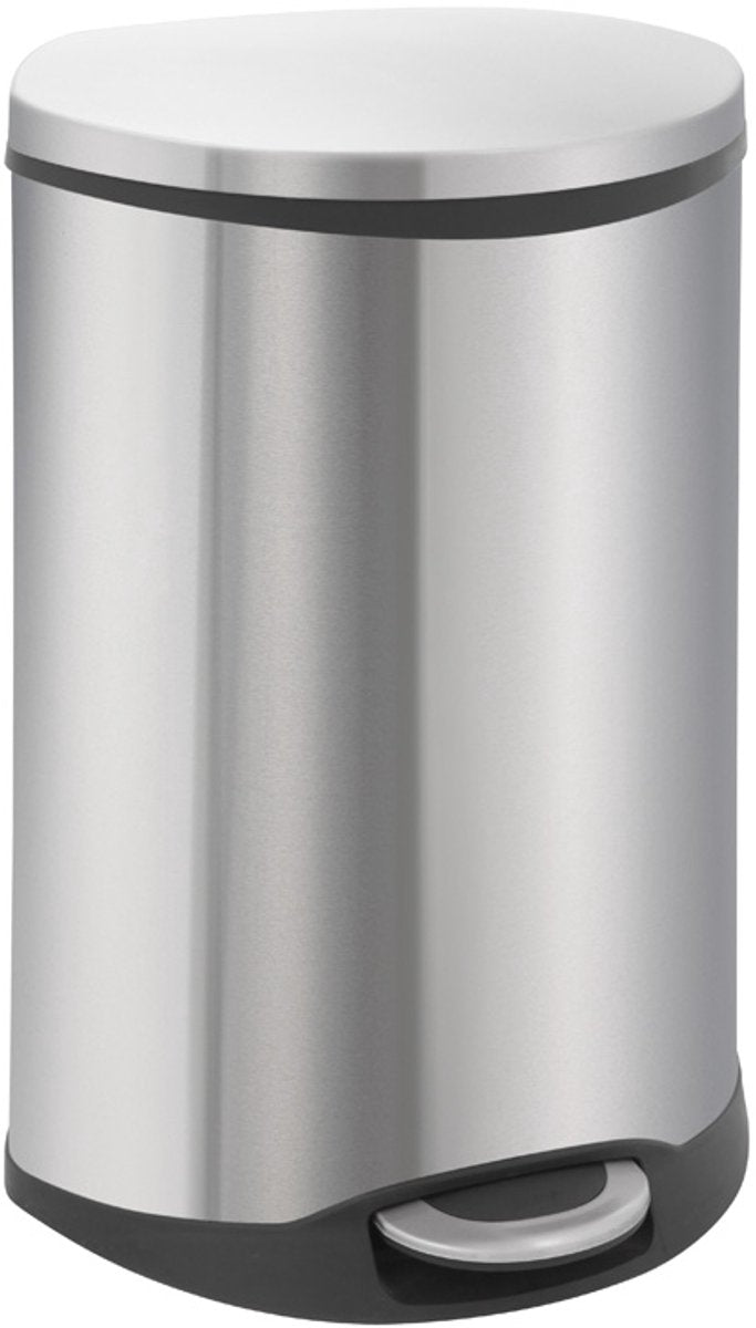 Eko Pedal Bin Shell 50 L Mat argent coloré