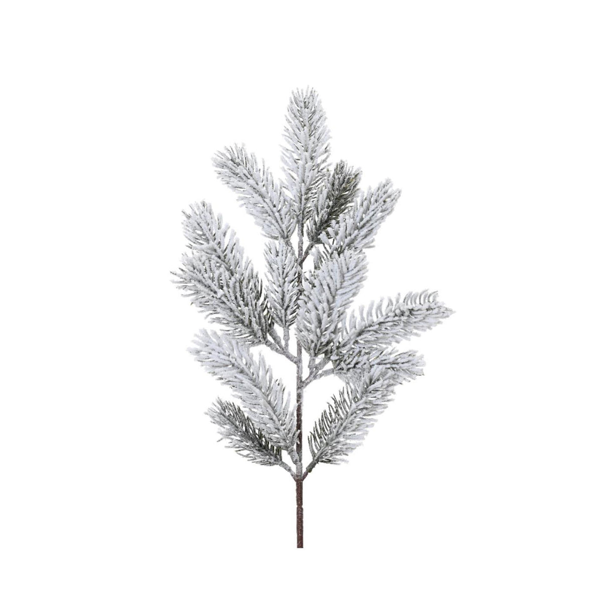 Branche de pin artificielle Decoris avec neige 5x11x49cm