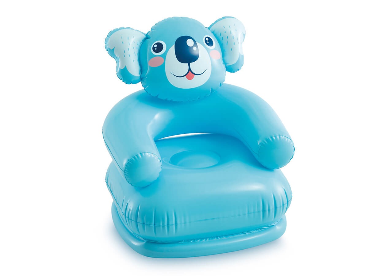 Chaise haute Intex 'happy animal' bleue