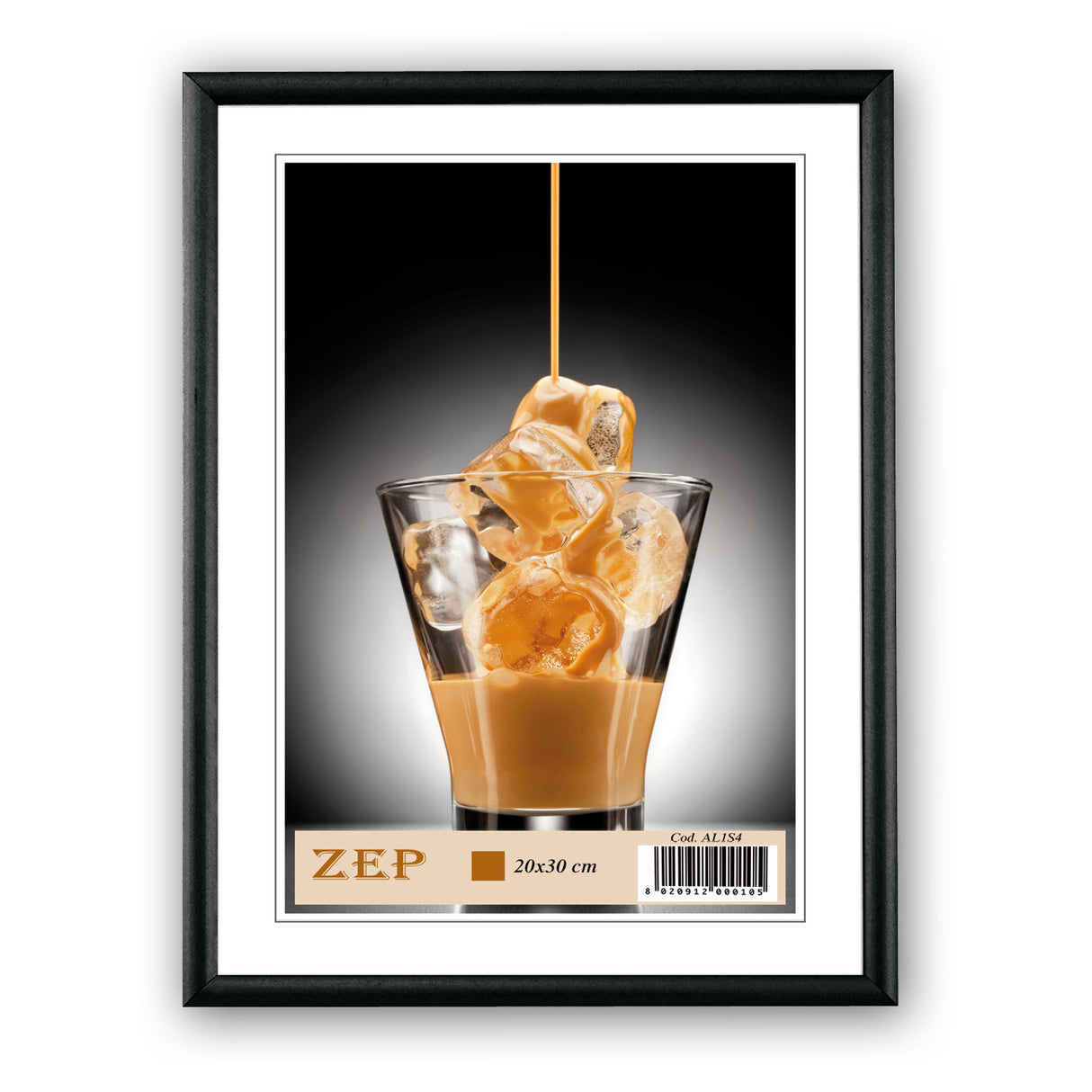 Cadre en aluminium Zep al1b21 21x29,7 cm