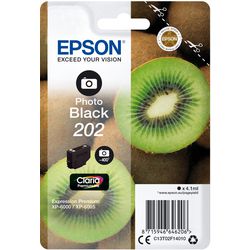 Cartouche d'encre photo epson 202 noire