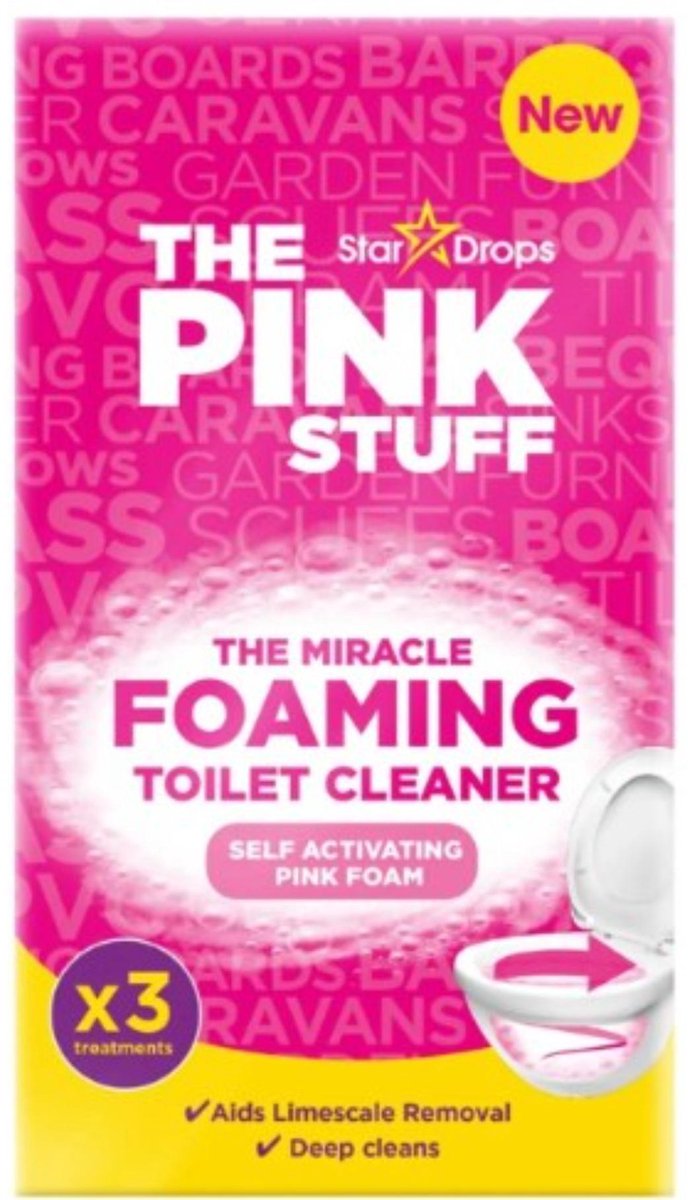 Nettoyant WC en mousse The Pink Stuff 3x100gr | 4 pièces