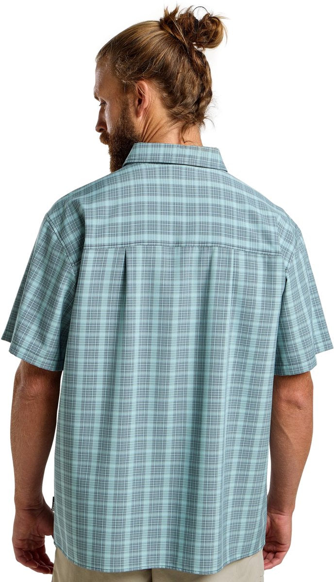 Jack wolfskin meseta chemise hommes - chemisier d'extérieur - hommes - carreaux marine foncé - taille m