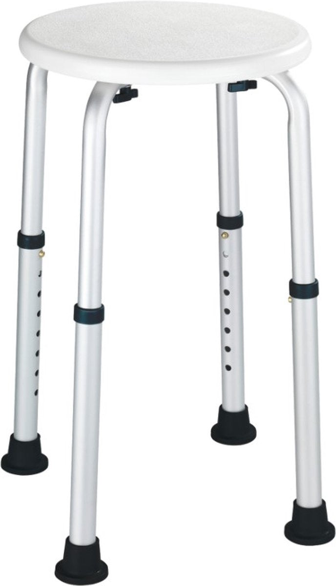 Tabouret de douche Wenko secura réglable en hauteur - siège de douche - chaise de douche - capacité de charge max. 120 kg - testé et certifié TüV GS