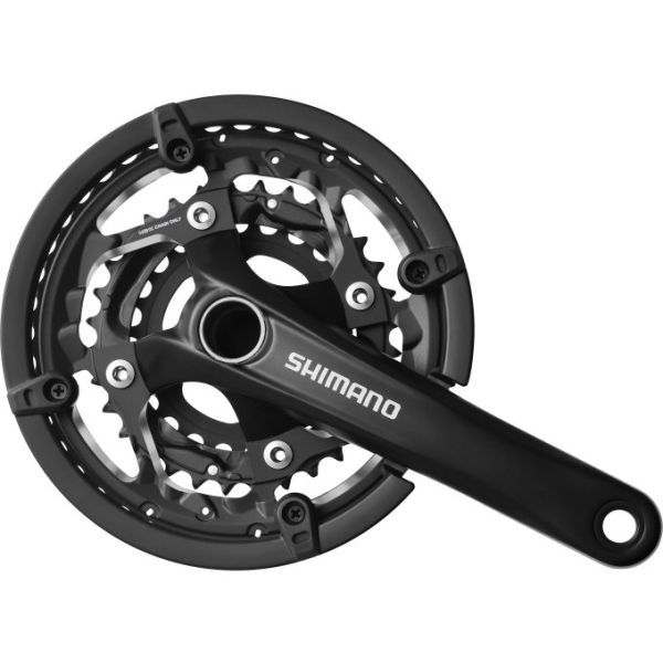 Pédalier Shimano 3 x 10 vitesses trekking FC-T551 avec manivelle de 175 mm 44-32-24t - incl. BB52 - noir