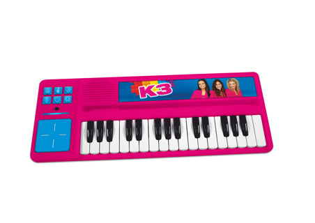 Instrument jouet K3 - piano avec batterie - avec fragments de 5 chansons - piles incluses