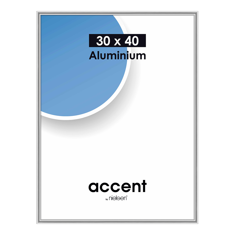 Nielsen design cadre photo nielsen 59844 accent argent mat 30x45 cm