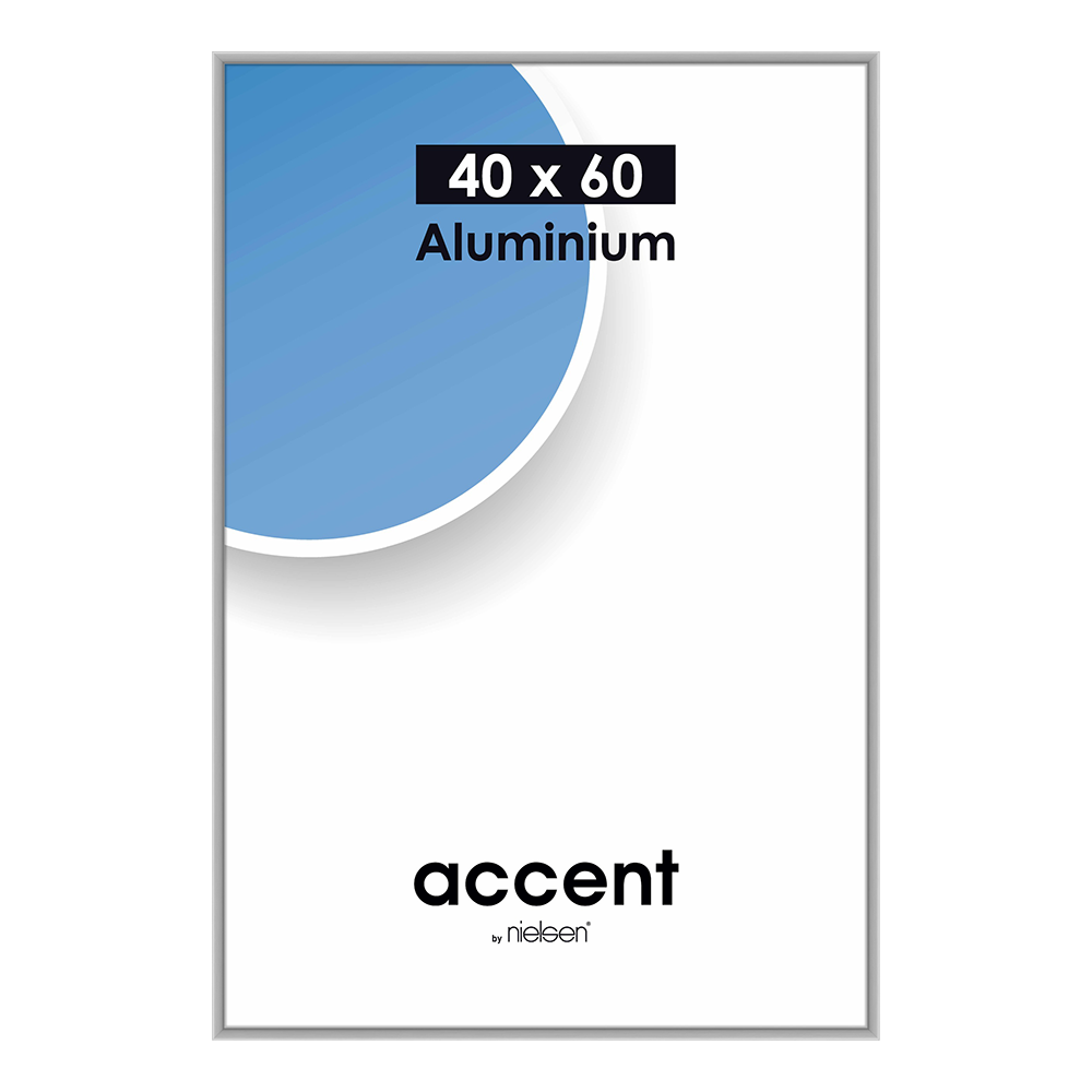 Nielsen design cadre photo nielsen 55124 accent argent mat 40x60 cm