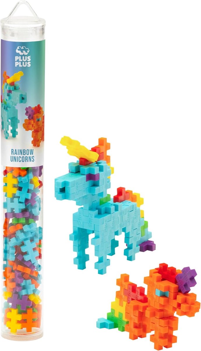 Licorne arc-en-ciel Plus-Plus - Jeu de construction 100 pièces - 4372 - Jouets de construction - Jouets de construction - Set avec blocs de construction - à partir de 5 ans