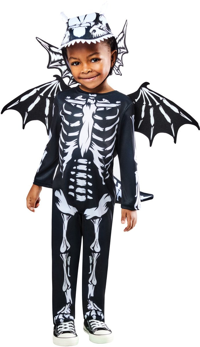 Déguisement enfant dragon squelette Rubis - - taille 2-3 ans