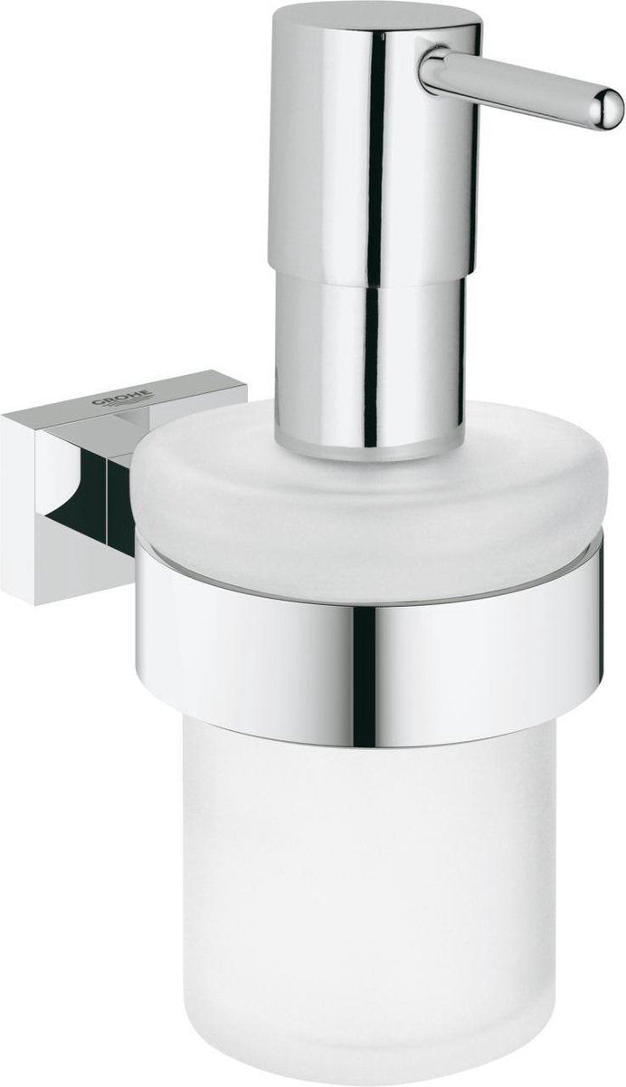 Grohe essentials porte-cube avec distributeur de savon - chrome - 160ml - 40756001