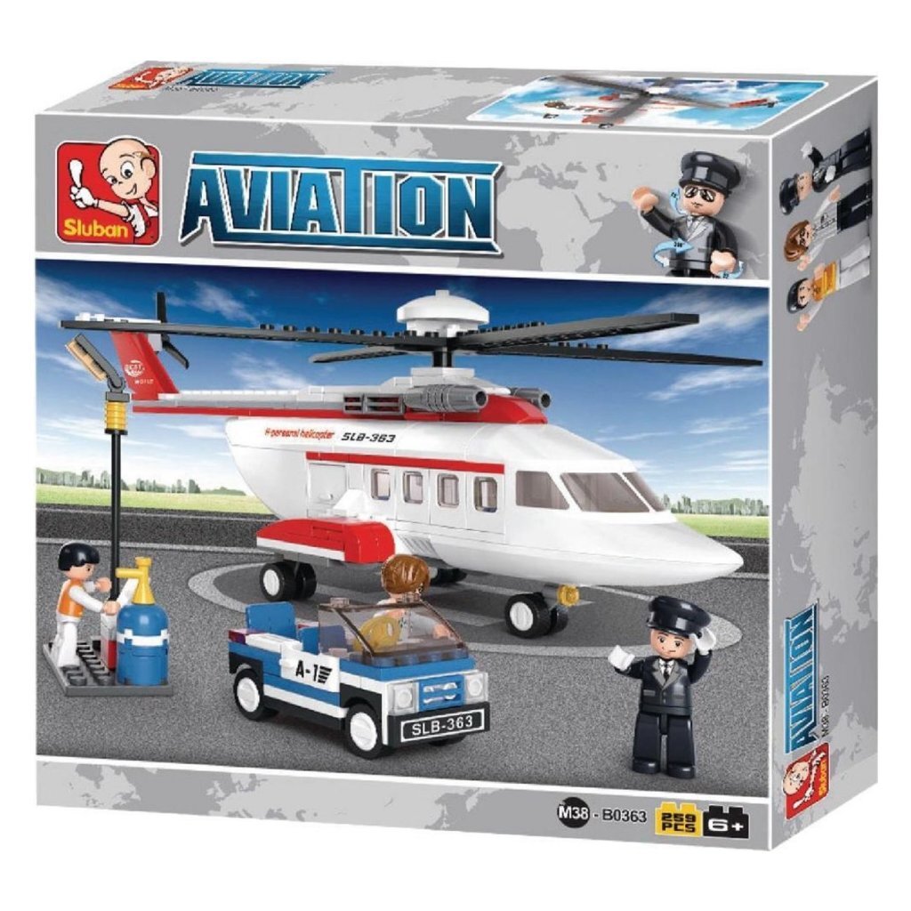 Kit de construction d'hélicoptère Sluban