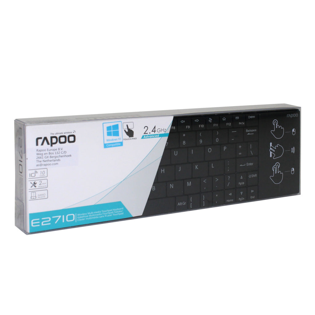 Clavier Rapoo tactile 2,4gh noir 2710