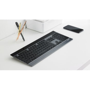 Rapoo 9900m ensemble de bureau multimode ultra-mince sans fil ui noir