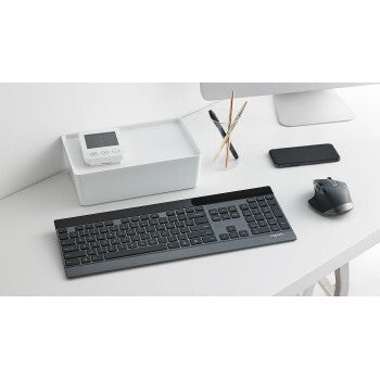 Rapoo 9900m ensemble de bureau multimode ultra-mince sans fil ui noir