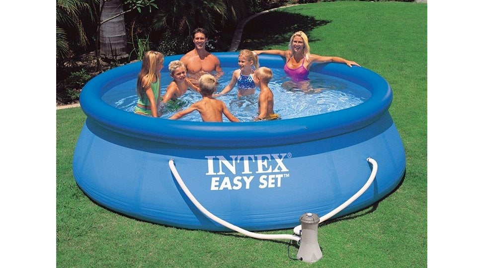 Intex easy set 28142gn piscine 396x84cm + pompe