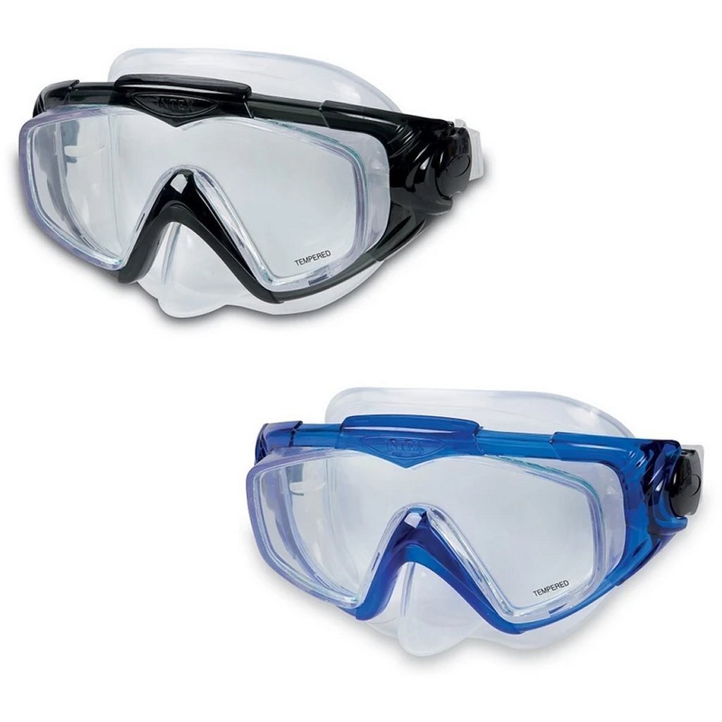 Lunettes de plongée Intex 55981 aquasport noires ou bleues
