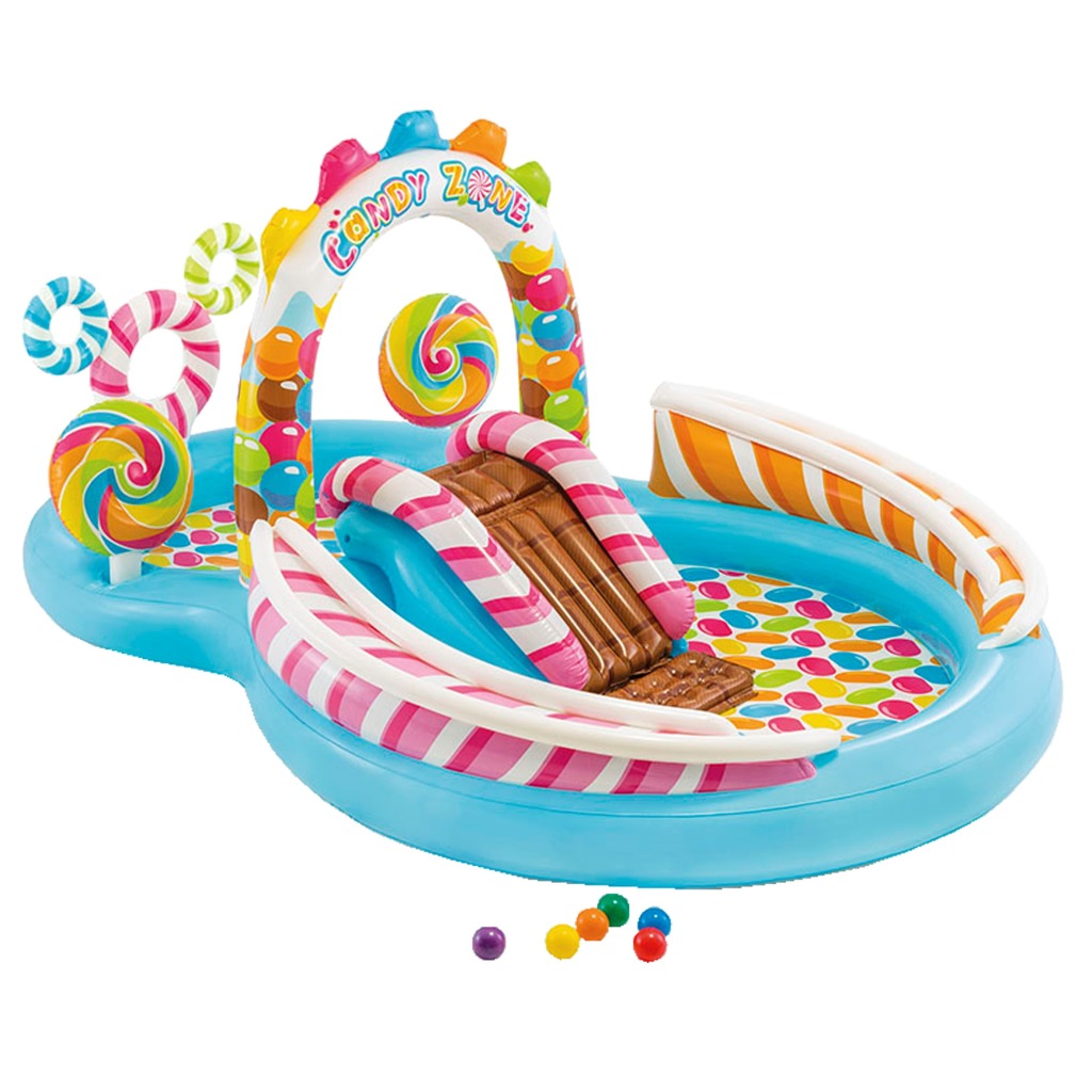 Intex 57149np piscine pour enfants bonbons 295x191x130 cm