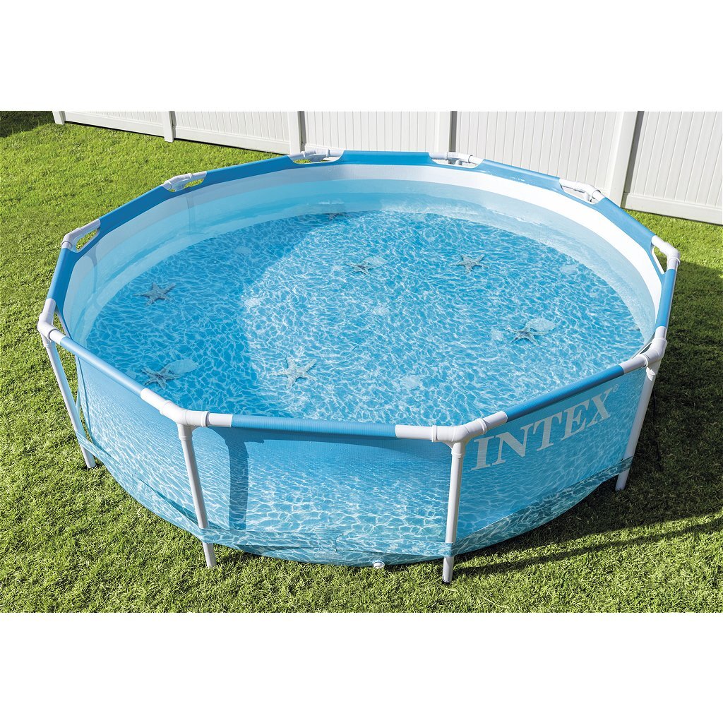 Piscine à ossature métallique bord de mer Intex 28206np 305x76 cm sans pompe de filtration