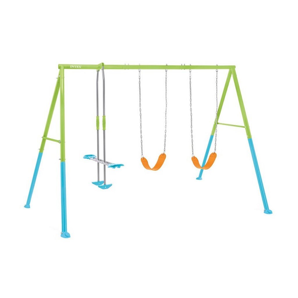 Intex 44121 Balançoire 343x254x211 cm Bleu Vert Orange