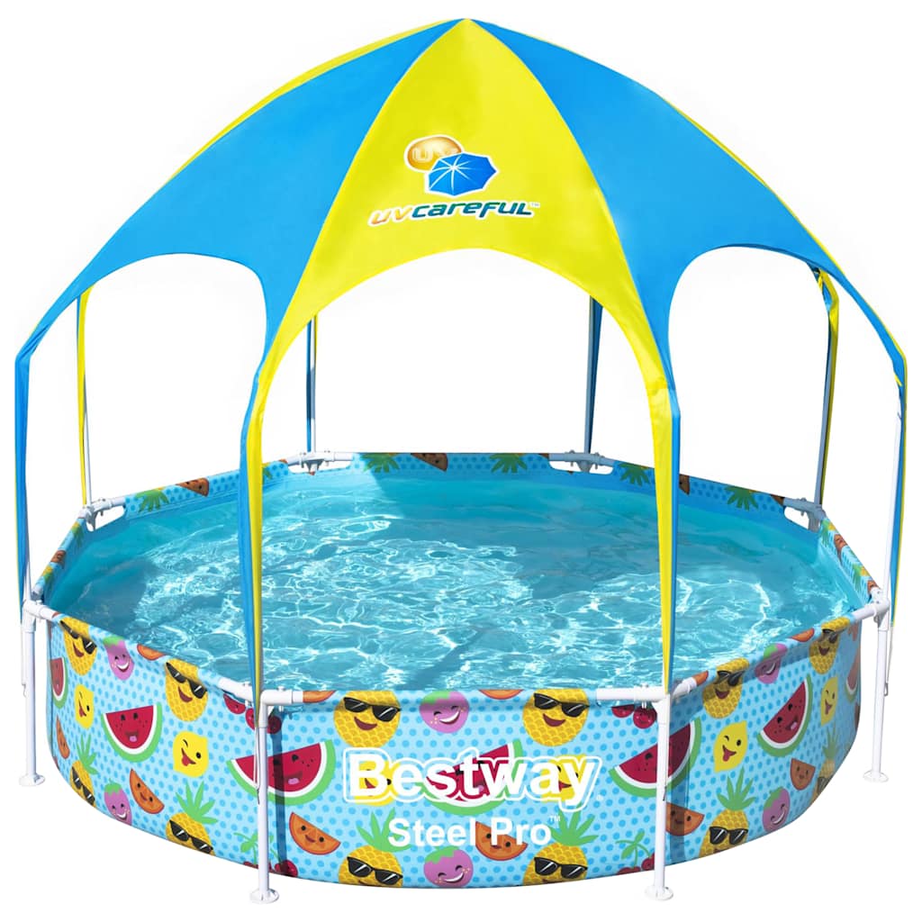 Bestway pour enfants pour enfants acier acier pro uv prudent au-dessus du sol 244x51 cm