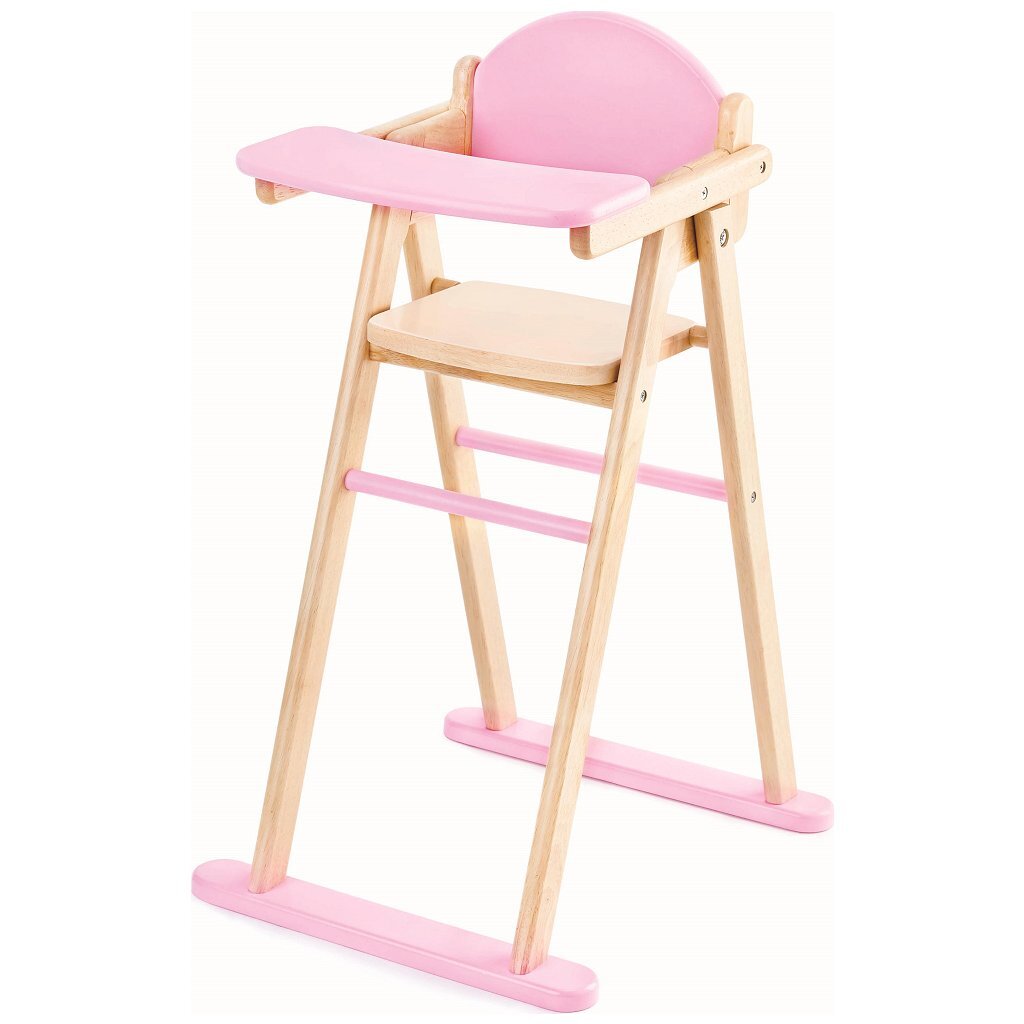 Chaise haute de poupée en bois Pintoy 60 cm