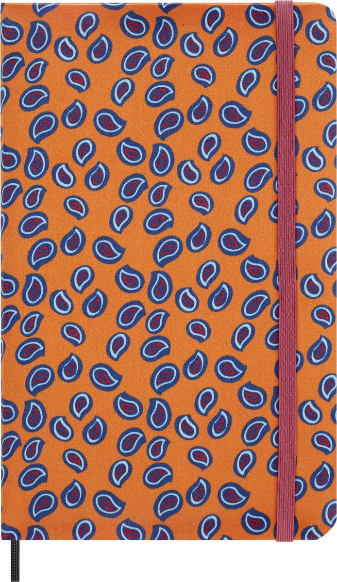 Agenda Moleskine le Silk collection non daté grand (13x21cm) ligné orange (boîte)