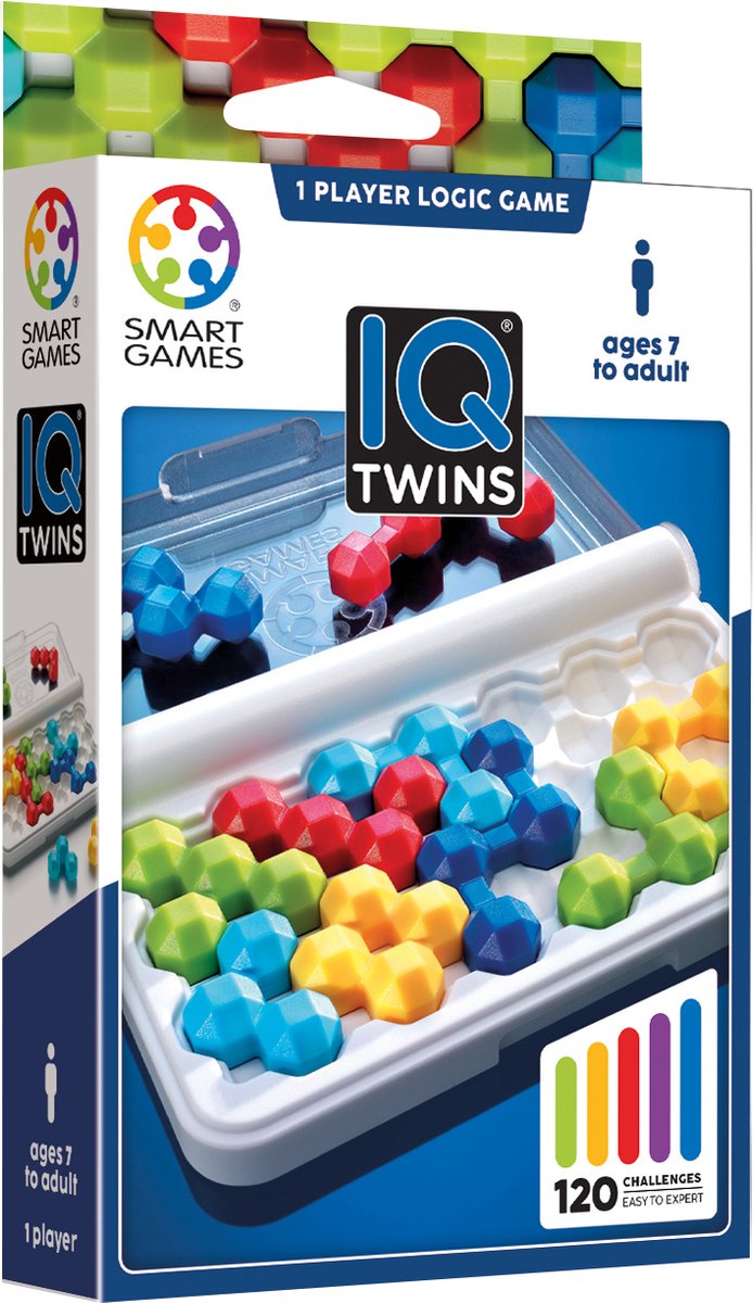Smartgames iq twins - jeu de réflexion | 2 pièces