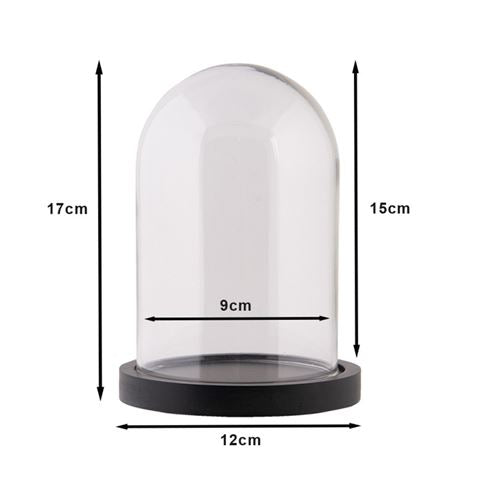 Cloche Clayre eef 6gl3477 transparent 23x29 cm