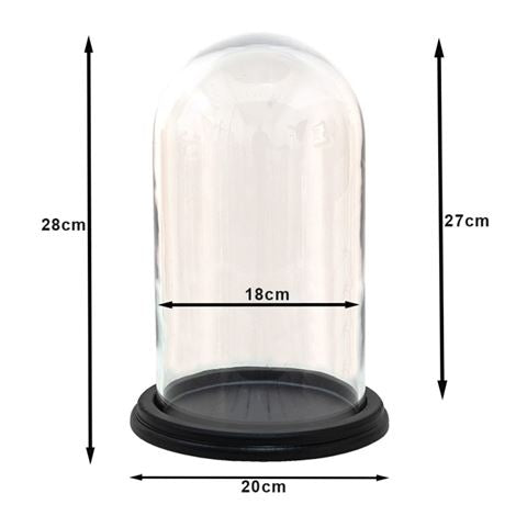 Cloche Clayre eef 6gl3474 transparent 20x28 cm