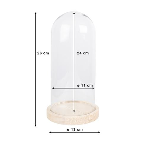 Cloche Clayre eef 6gl4039 marron 13x26 cm