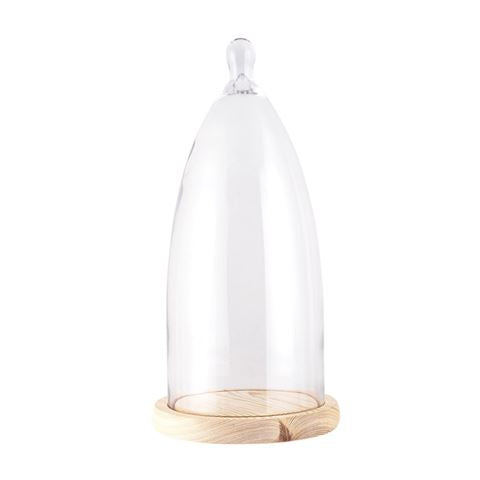 Cloche Clayre eef 6gl3006 transparent 19x41 cm