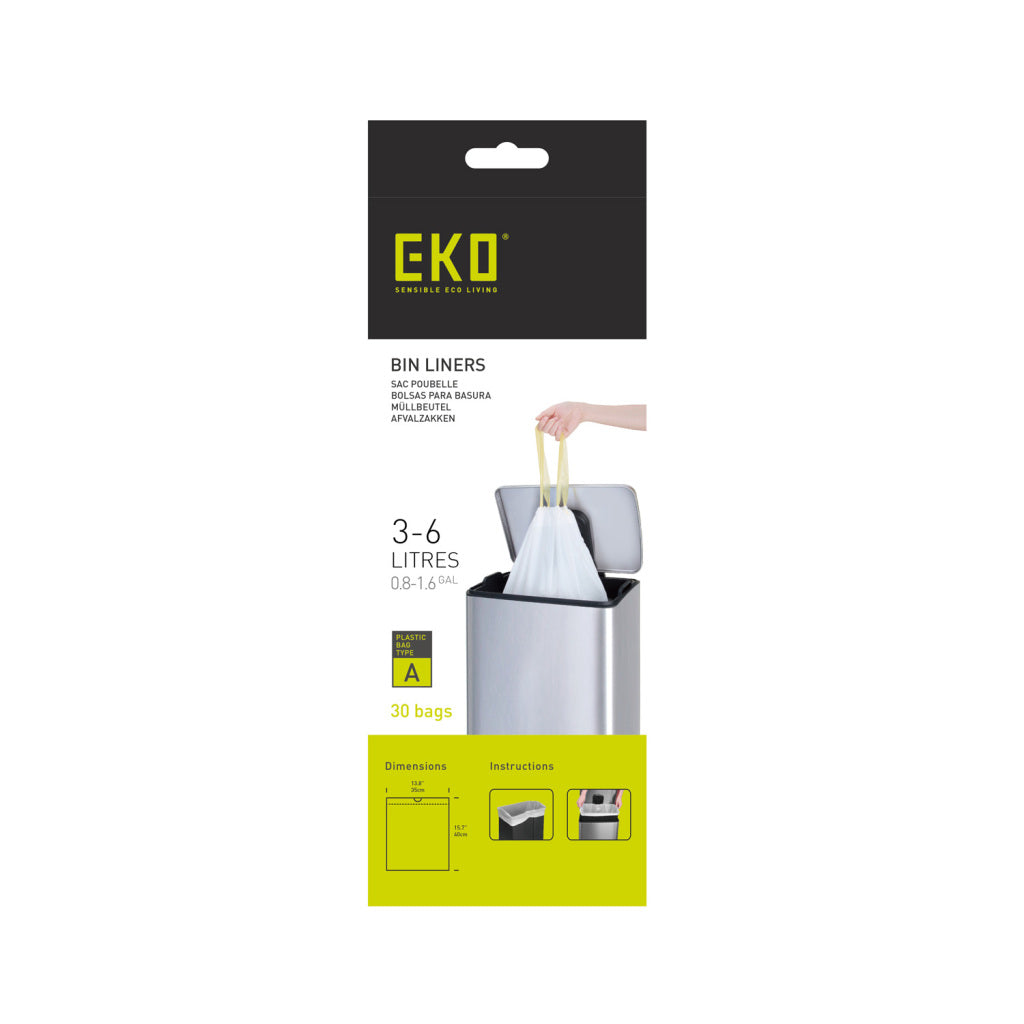 Sac poubelle Eko 3-6 litres type A rouleau de 30 sacs poubelle