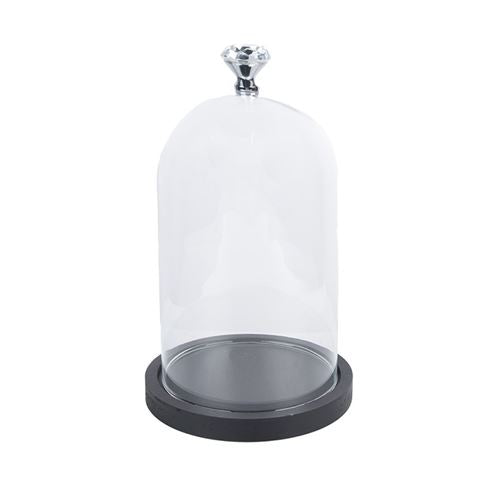 Clayre eef 6gl2544 cloche transparente 14x25 cm